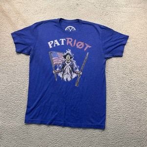 Valhalla Patriot T-Shirt Mens  Size Medium Tee Shirt Revolutionary USA Flag War